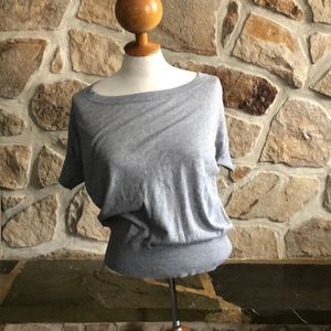 Dolman sleeve Gray Top